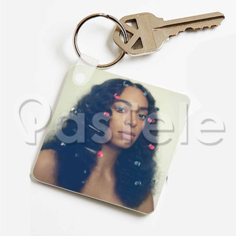 Solange Don t Touch My Hair Custom Keychain Key Ring Jewelry Necklaces Pendant Two Sides