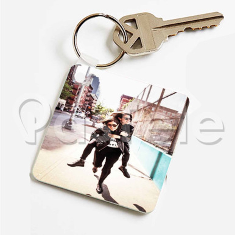Tegan and Sara Custom Keychain Key Ring Jewelry Necklaces Pendant Two Sides