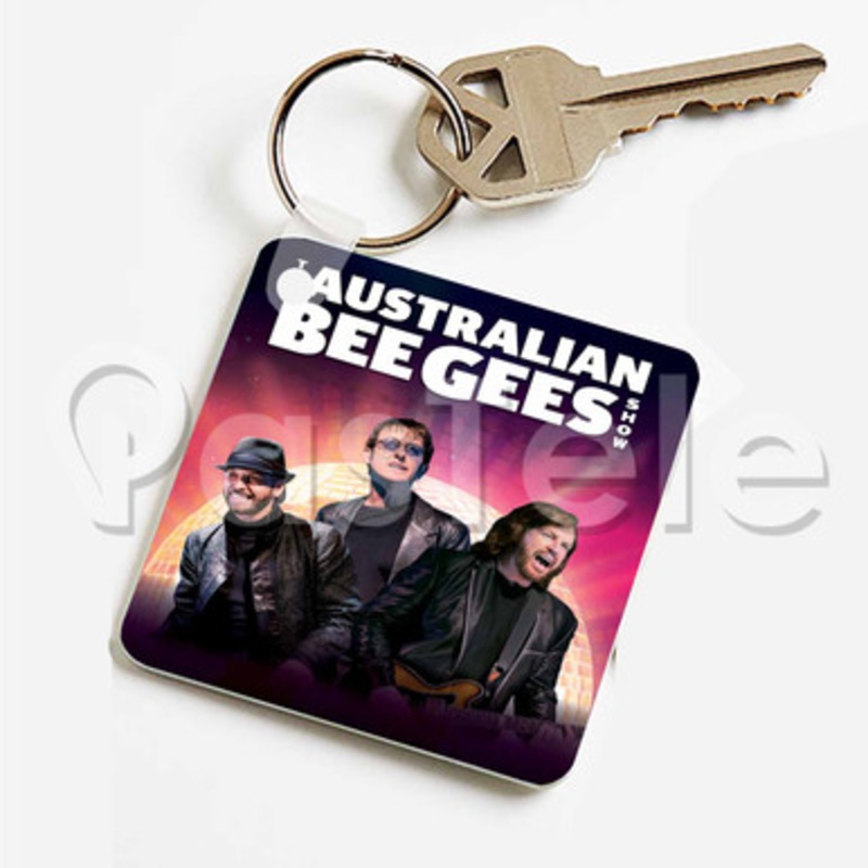 The Australian Bee Gees Custom Keychain Key Ring Jewelry Necklaces Pendant Two Sides