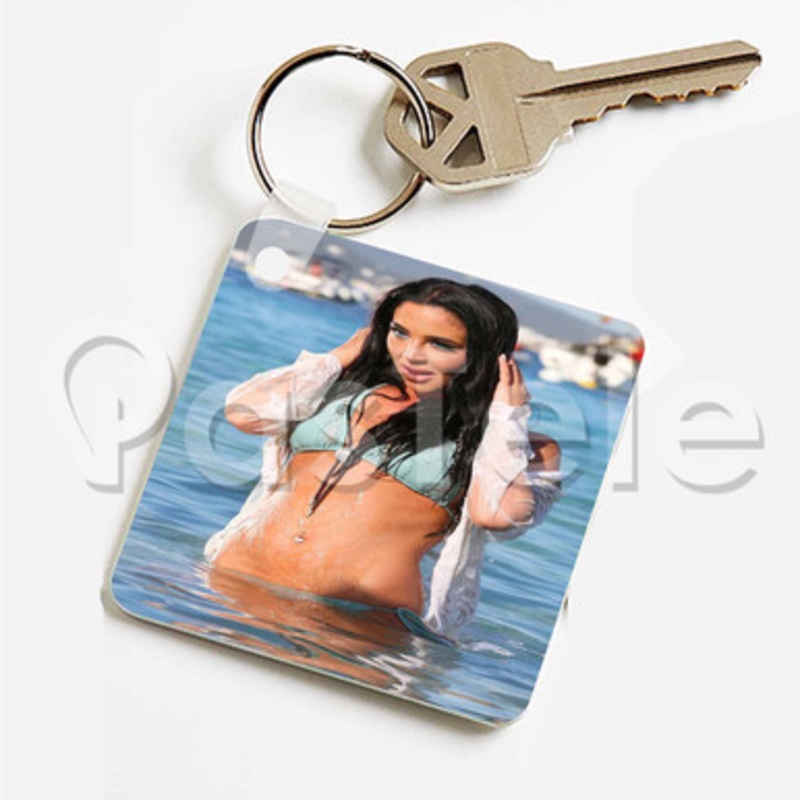 Tulisa Custom Keychain Key Ring Jewelry Necklaces Pendant Two Sides