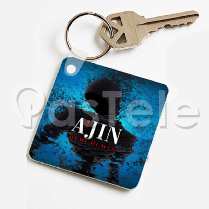 Ajin Demi Human Custom Keychain Key Ring Jewelry Necklaces Pendant Two Sides