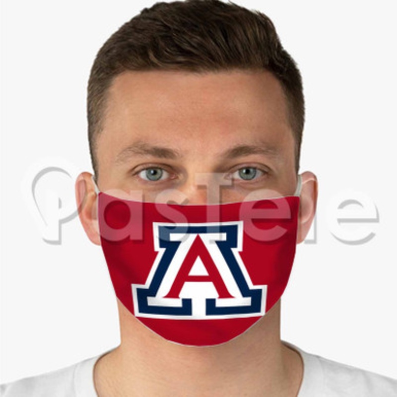 Arizona Wildcats Custom Personalized Fabric Face Mask Polyester Two Layers Cloth