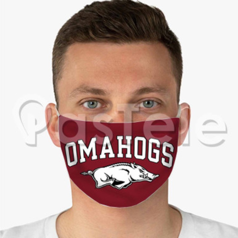 Arkansas Razorbacks Custom Personalized Fabric Face Mask Polyester Two Layers Cloth