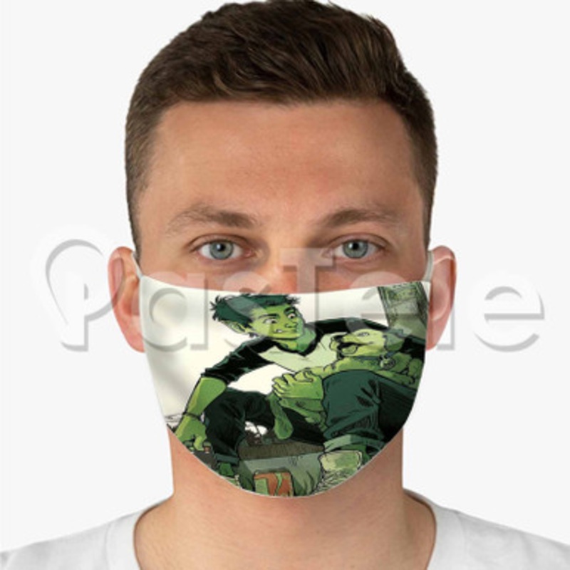 Beast Boy Custom Personalized Fabric Face Mask Polyester Two Layers Cloth