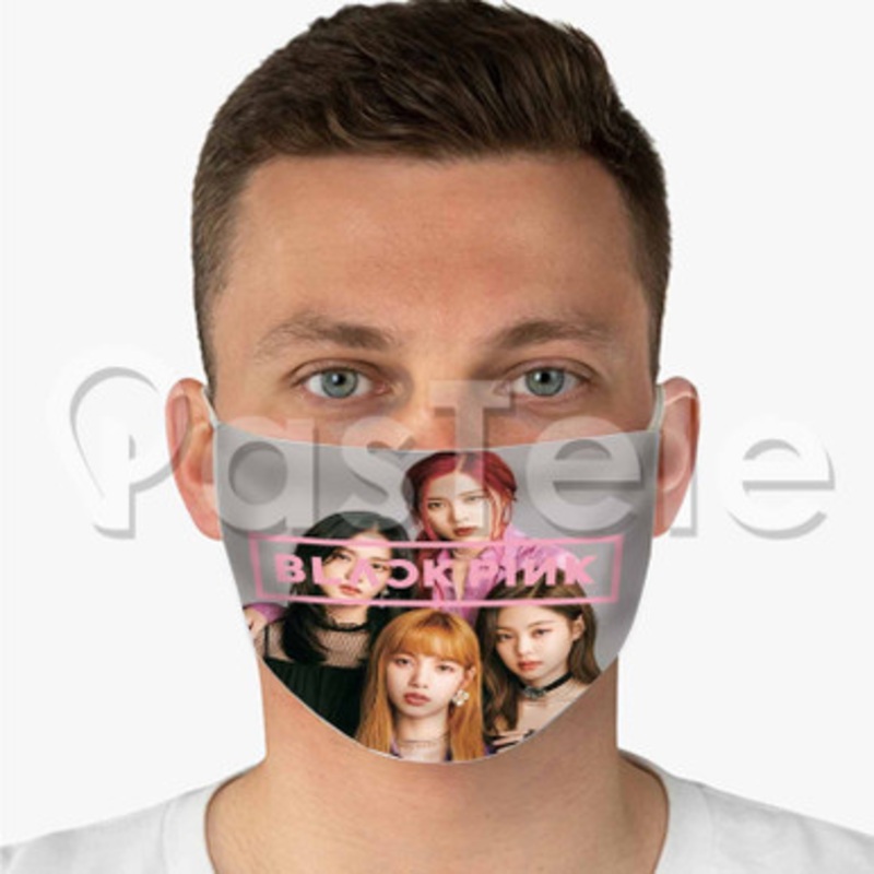 Blackpink Custom Personalized Fabric Face Mask Polyester Two Layers Cloth
