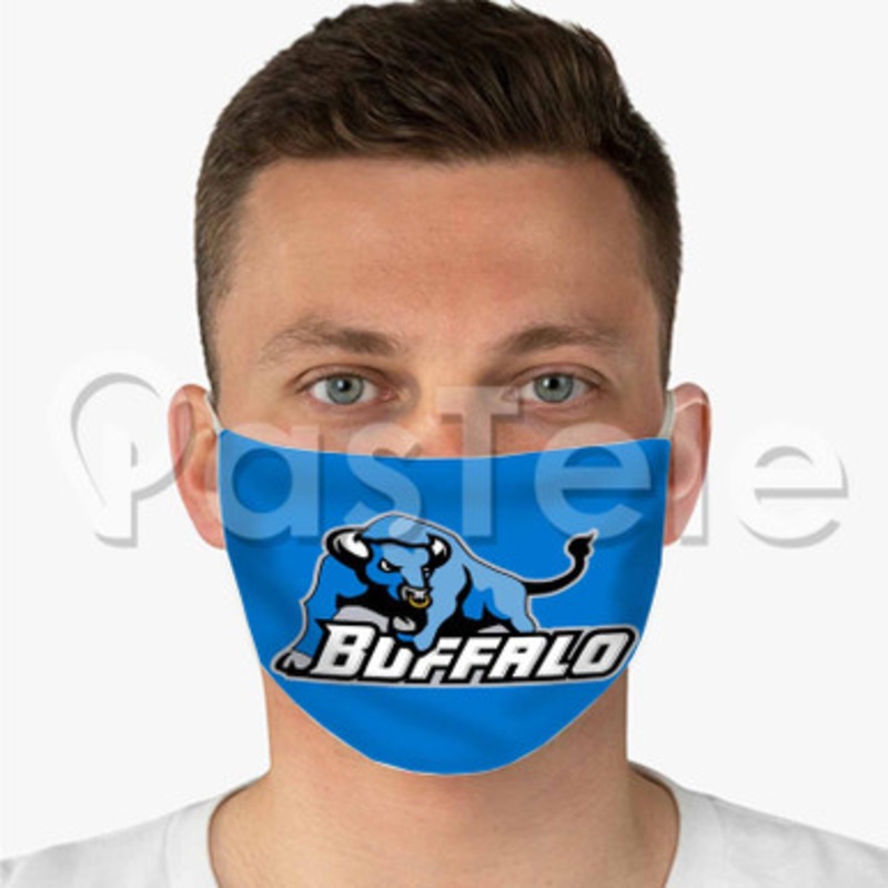 Buy Buffalo Bulls Custom Personalized Fabric Face Mask Polyester Two Layers Cloth