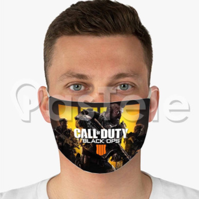 Call of Duty Black Ops 4 Custom Personalized Fabric Face Mask Polyester Two Layers Cloth