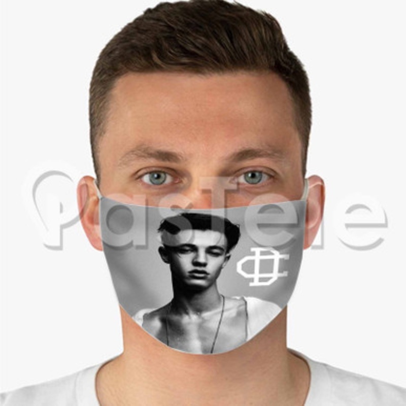 cameron dallas 2 Custom Personalized Fabric Face Mask Polyester Two Layers Cloth