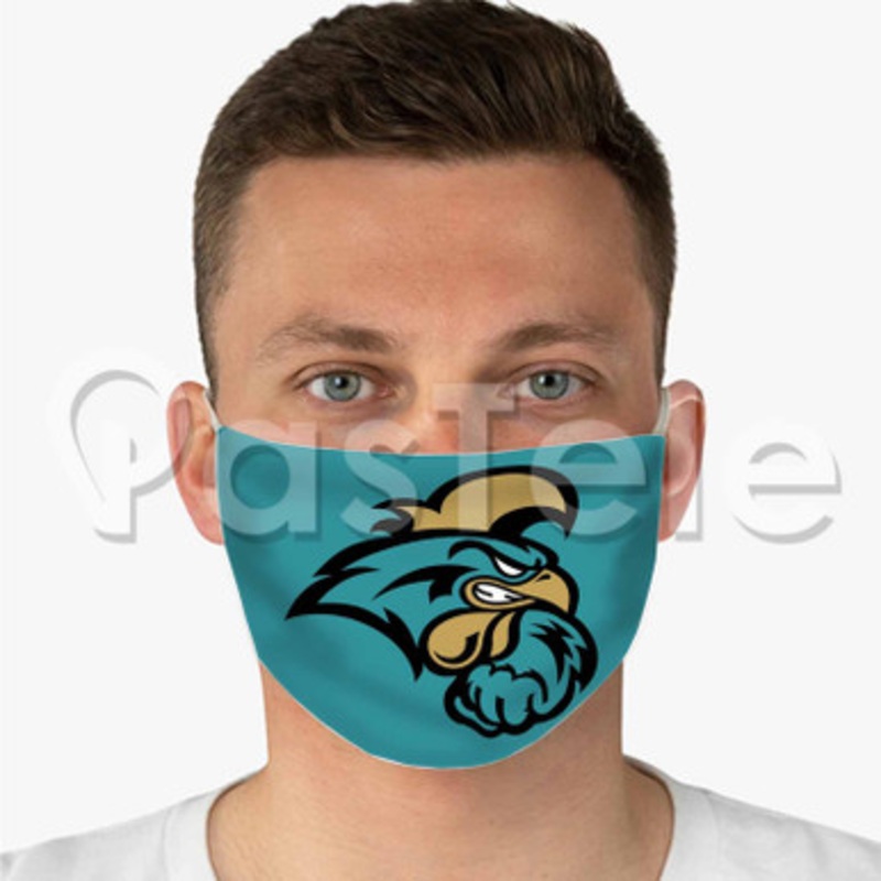 Coastal Carolina Chanticleers Custom Personalized Fabric Face Mask Polyester Two Layers Cloth