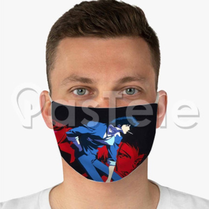 Cowboy Bebop Custom Personalized Fabric Face Mask Polyester Two Layers Cloth