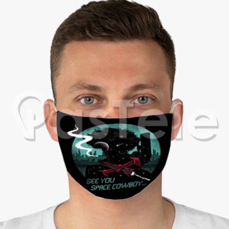 Cowboy Bebop See You Space Cowboy Custom Personalized Fabric Face Mask Polyester Two Layers Cloth