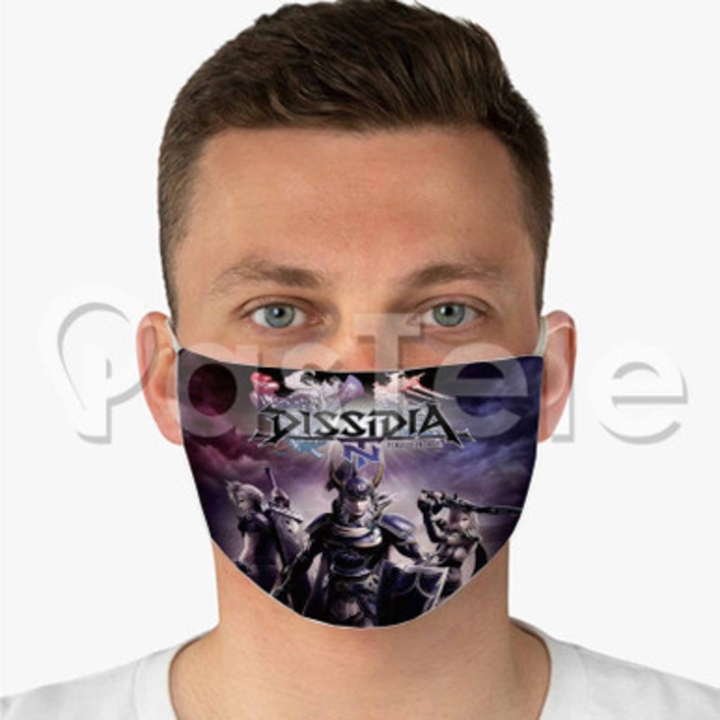 Dissidia Final Fantasy NT Custom Personalized Fabric Face Mask Polyester Two Layers Cloth