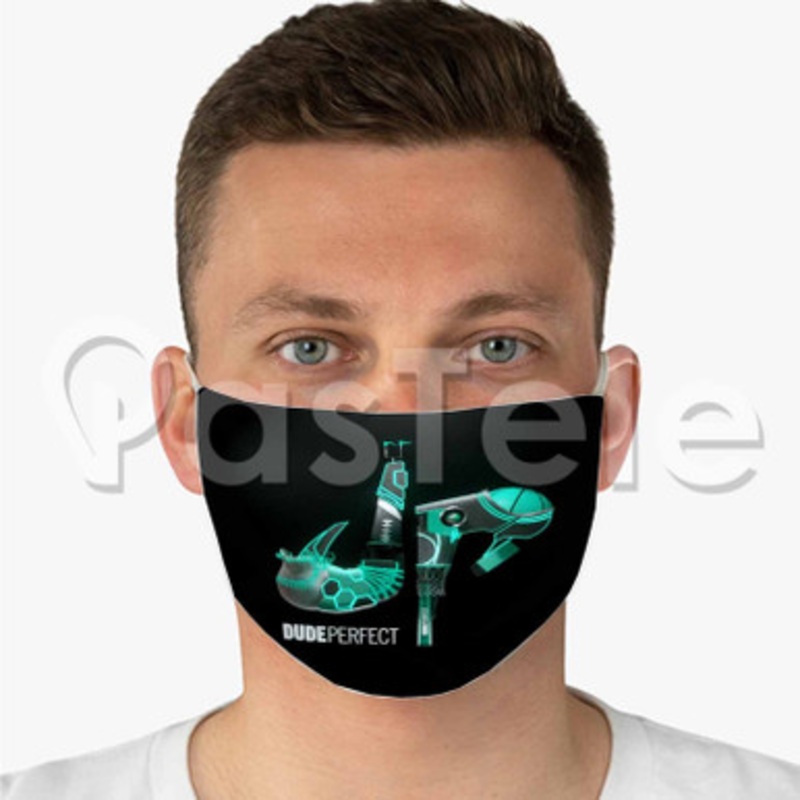 Dude Perfect Custom Personalized Fabric Face Mask Polyester Two Layers Cloth