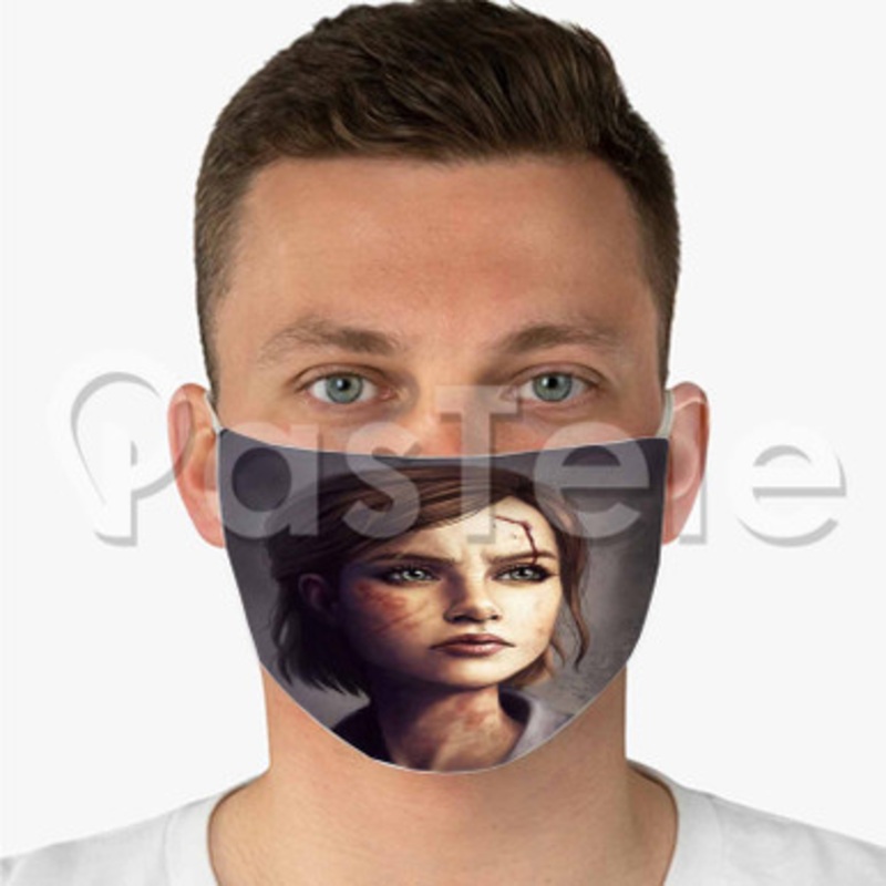 Ellie The Last of Us Part II Custom Personalized Fabric Face Mask Polyester Two Layers Cloth