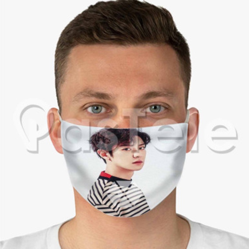 Exo Chanyeol Custom Personalized Fabric Face Mask Polyester Two Layers Cloth