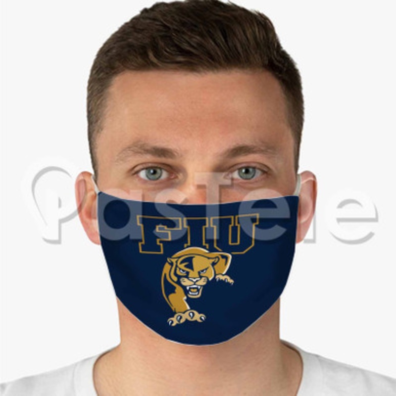 FIU Panthers Custom Personalized Fabric Face Mask Polyester Two Layers Cloth