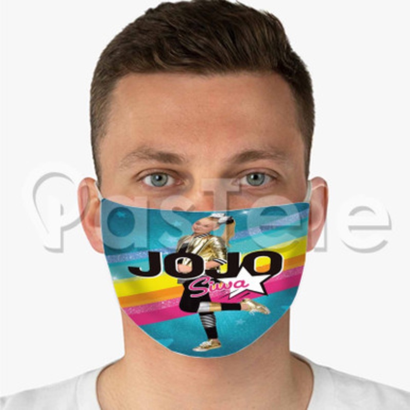 Jojo Siwa 3 Custom Personalized Fabric Face Mask Polyester Two Layers Cloth