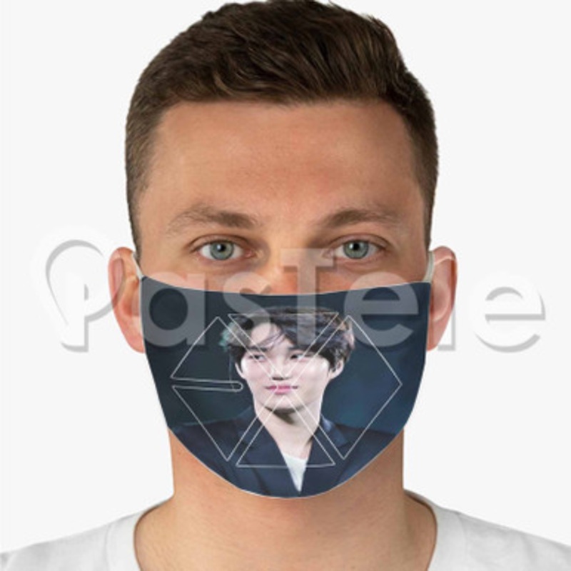 Kai EXO Custom Personalized Fabric Face Mask Polyester Two Layers Cloth