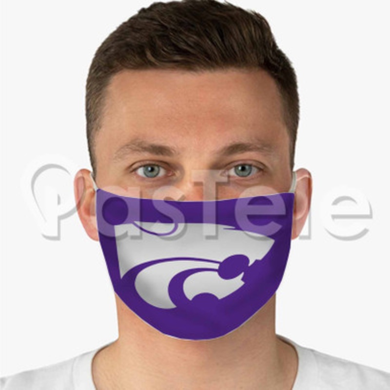 Kansas State Wildcats Custom Personalized Fabric Face Mask Polyester Two Layers Cloth