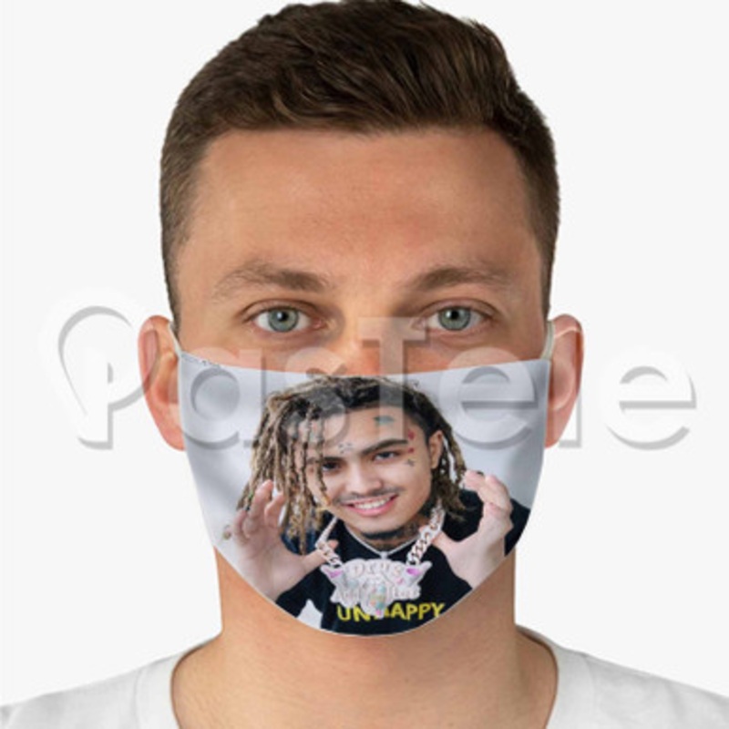 Lil Pump Custom Personalized Fabric Face Mask Polyester Two Layers Cloth
