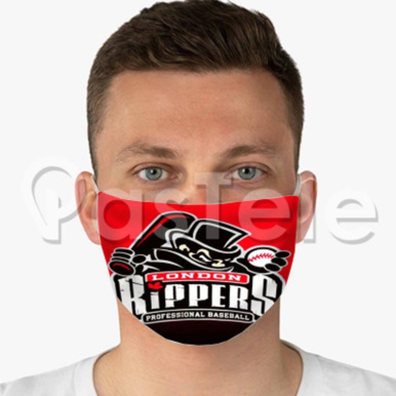 London Rippers Custom Fabric Face Mask Polyester Two Layers Cloth Washable