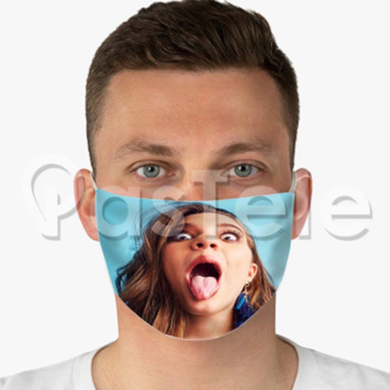 mackenzie ziegler 2 Custom Fabric Face Mask Polyester Two Layers Cloth Washable