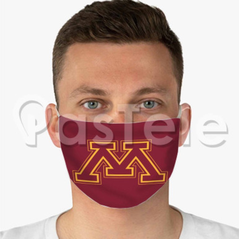 Minnesota Golden Gophers Custom Personalized Fabric Face Mask Polyester Two Layers Cloth