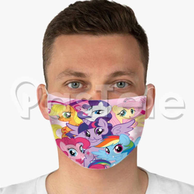My Little pony Custom Personalized Fabric Face Mask Polyester Two Layers Cloth
