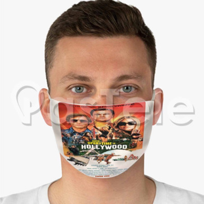 Once Upon a Time in Hollywood Custom Fabric Face Mask Polyester Two Layers Cloth Washable