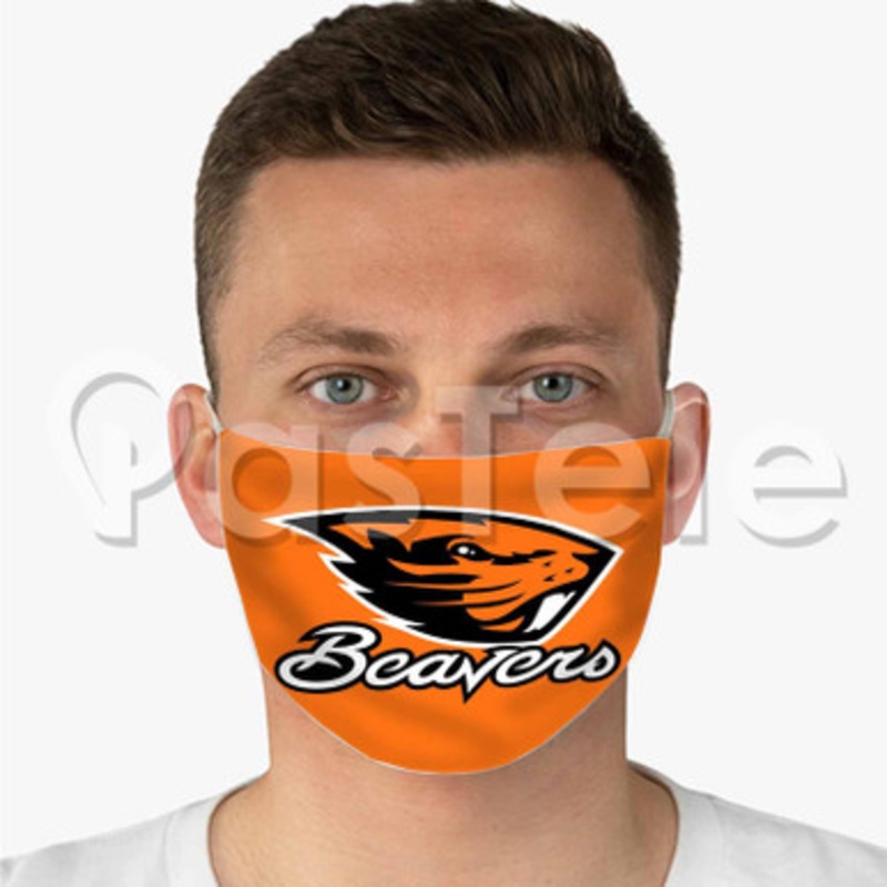 Oregon State Beavers Custom Personalized Fabric Face Mask Polyester Two Layers Cloth