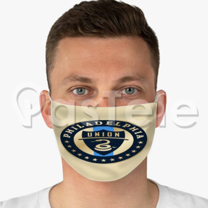 Philadelphia Union Custom Fabric Face Mask Polyester Two Layers Cloth Washable