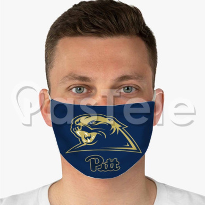 Pittsburgh Panthers Custom Personalized Fabric Face Mask Polyester Two Layers Cloth