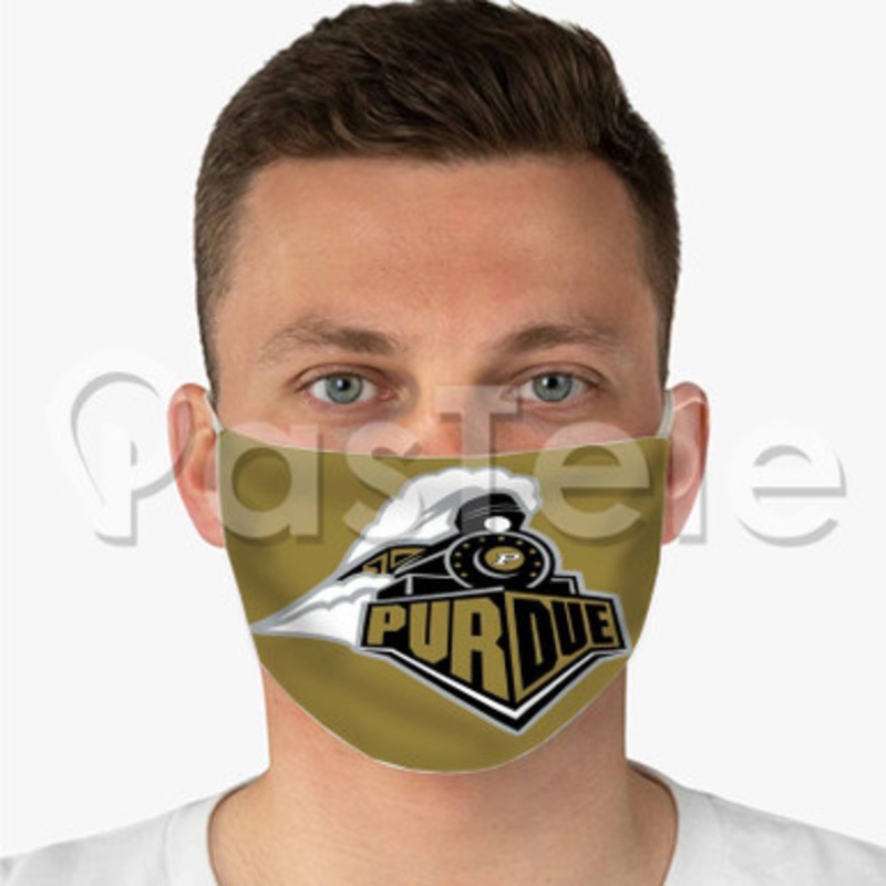 Purdue Boilermakers Custom Personalized Fabric Face Mask Polyester Two Layers Cloth