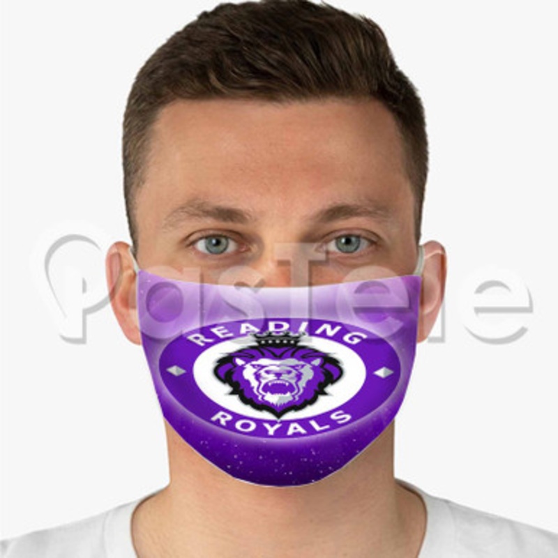 Reading Royals Custom Fabric Face Mask Polyester Two Layers Cloth Washable