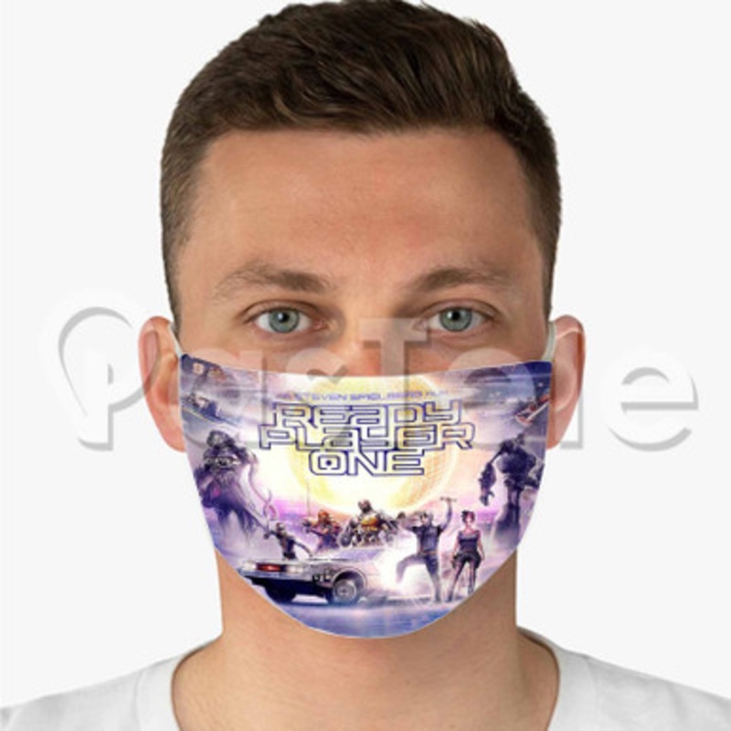 ready player one 2018 Custom Personalized Fabric Face Mask Polyester Two Layers Cloth