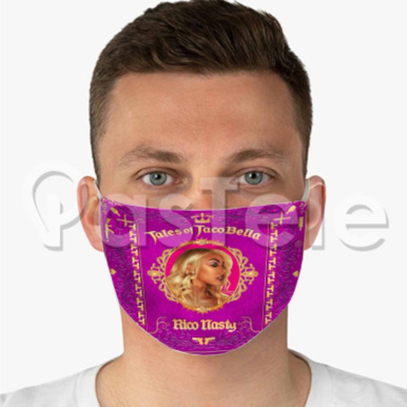 Rico Nasty Custom Personalized Fabric Face Mask Polyester Two Layers Cloth