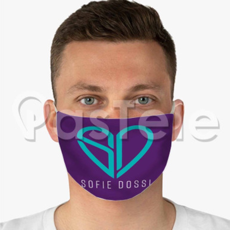 Sofie Dossi 2 Custom Personalized Fabric Face Mask Polyester Two Layers Cloth