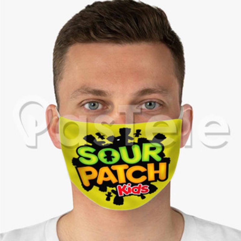 Sour Patch Kids Custom Personalized Fabric Face Mask Polyester Two Layers Cloth