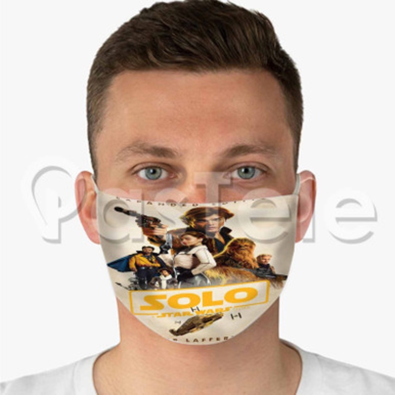 Star Wars Solo Custom Fabric Face Mask Polyester Two Layers Cloth Washable