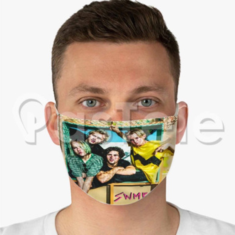 SWMRS Custom Fabric Face Mask Polyester Two Layers Cloth Washable