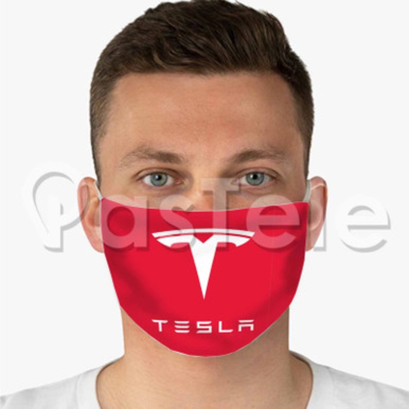 Tesla Custom Personalized Fabric Face Mask Polyester Two Layers Cloth