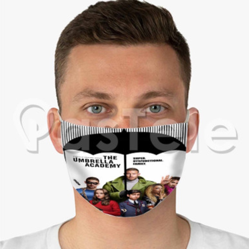 The Umbrella Academy Custom Fabric Face Mask Polyester Two Layers Cloth Washable