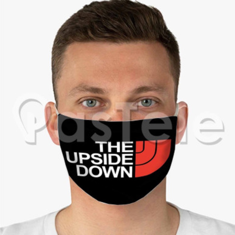 The Upside Down Custom Personalized Fabric Face Mask Polyester Two Layers Cloth