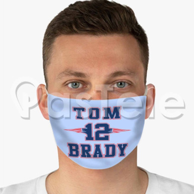 Tom Brady 2 Custom Personalized Fabric Face Mask Polyester Two Layers Cloth