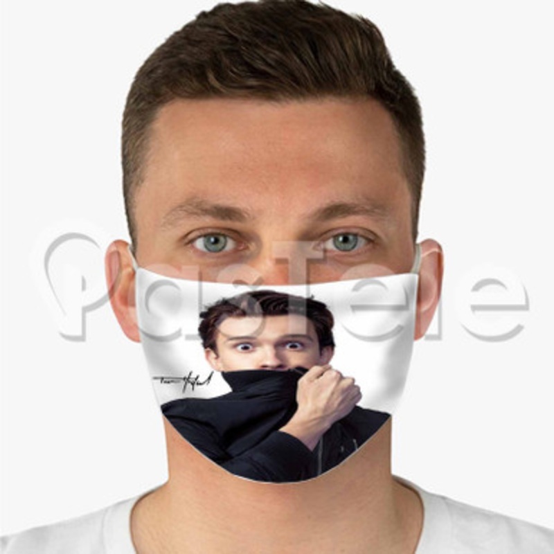 Tom Holland 2 Custom Personalized Fabric Face Mask Polyester Two Layers Cloth