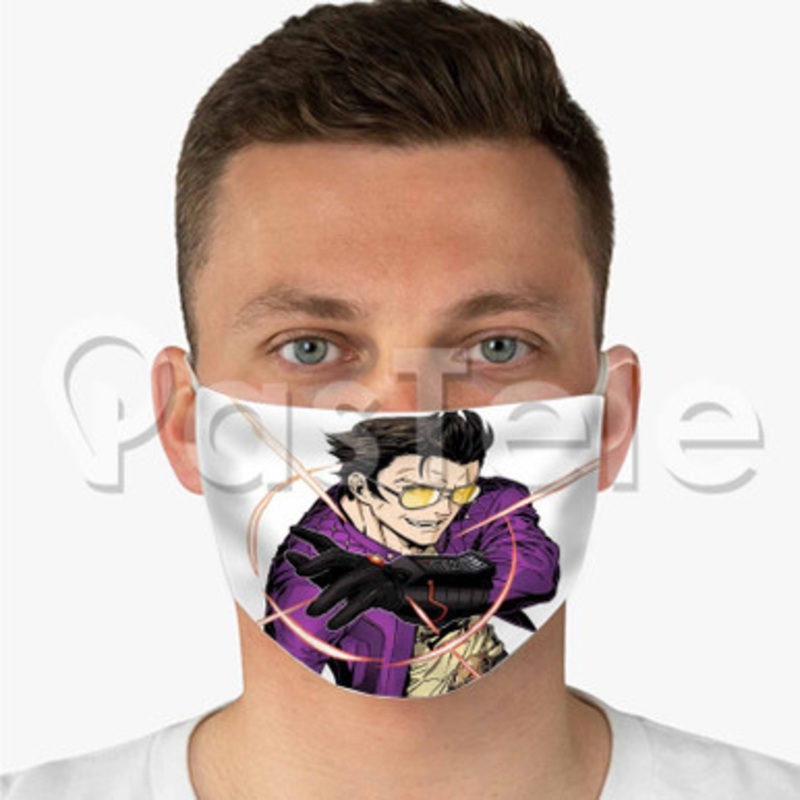 Travis Strikes Again No More Heroes Custom Personalized Fabric Face Mask Polyester Two Layers Cloth
