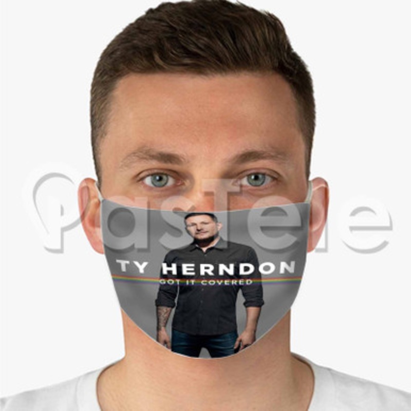 Ty Herndon Got It Covered Custom Fabric Face Mask Polyester Two Layers Cloth Washable