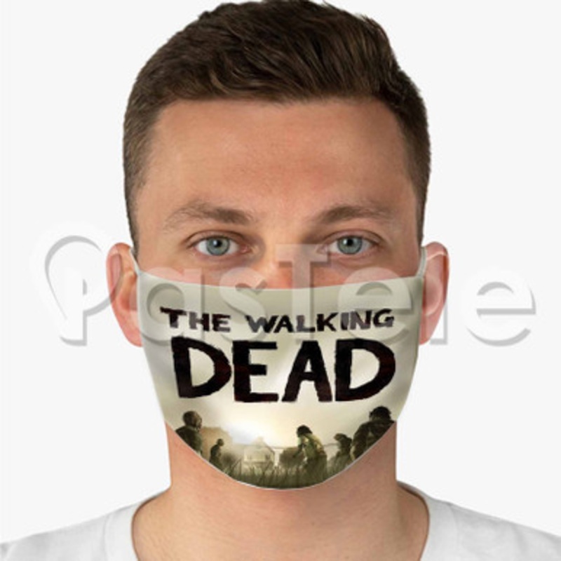 walking dead Custom Personalized Fabric Face Mask Polyester Two Layers Cloth
