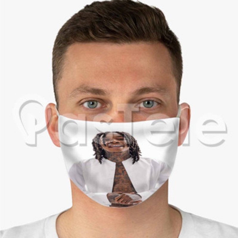 Wiz Khalifa Custom Fabric Face Mask Polyester Two Layers Cloth Washable