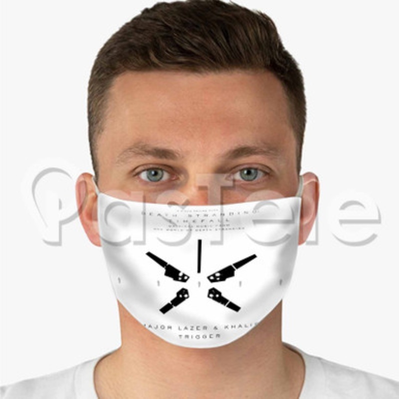 Khalid DEATH STRANDING Timefall Custom Fabric Face Mask Polyester Two Layers Cloth Washable